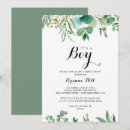 Search for greenery baby boy shower invitations For her