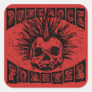 Search for punks not dead stickers Skull