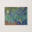 Search for famous flower paintings puzzles Irises