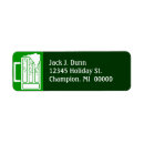 Search for beer return address labels Green