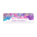 Search for rainbow glitter return address labels Sparkle