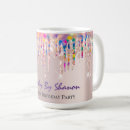 Search for pink bridal mugs Glitter