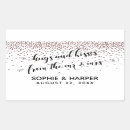 Search for rose gold confetti stickers Calligraphy