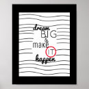 Search for dream big quotes posters Typography