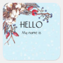 Search for christmas name tags stickers Floral