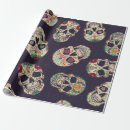 Search for dia de los muertos wrapping paper Background