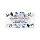 Search for purple floral wedding return address labels Botanical