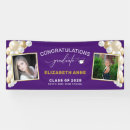 Search for purple graduation banners Senior