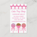 Search for cake pops business cards Cupcake