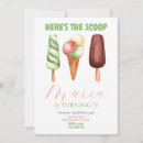 Search for heres the scoop birthday invitations Popsicle