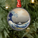 Search for mount fuji christmas tree decorations Great wave
