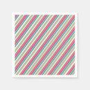 Search for diagonal stripes napkins Pink