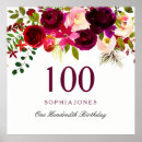 Search for 100th birthday posters Floral