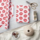 Search for lips wrapping paper Red lipstick
