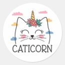 Search for unicorn cat stickers Kitty
