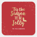 Search for tis season to be jolly stickers Typography