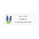 Search for bluebonnet return address labels Lone star state