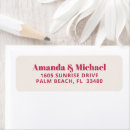 Search for magenta return address labels Stylish
