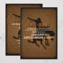 Search for retirement barbeque invitations Rustic