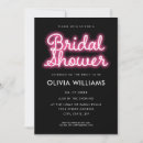 Search for neon bridal shower invitations Typography