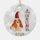 Search for basset hound christmas tree decorations Cute