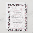 Search for pink leopard birthday invitations Luxury