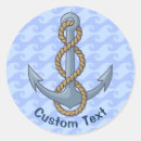 Search for anchor with rope stickers Blue