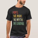 Search for pop man myth the legend tshirts Dad