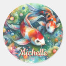 Search for watercolor fish stickers Colourful