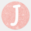 Search for pink j stickers Initial
