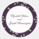 Search for purple glitter wedding stickers Stylish