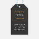 Search for orange gift tags Typography