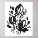 Search for black and white botanical art Flowers