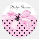 Search for lady bug baby shower stickers Pink