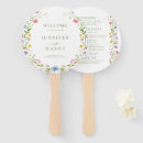 Search for fan wedding programs Watercolor