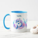 Search for cute blue fish mugs Dolphin