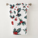 Search for country christmas bath towels Red