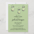 Search for glowing bugs invitations Mason jar