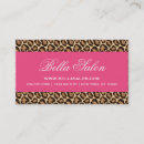 Search for leopard print business cards Girly