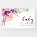 Search for purple baby shower banners Baby in bloom
