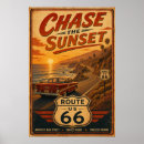 Search for classic american car posters Route 66