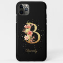 Search for initial b iphone cases Gold