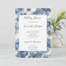 Search for denim blue and white invitations Floral