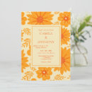 Search for mid century wedding invitations Orange