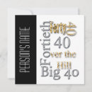 Search for big 40th birthday invitations Party
