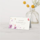 Search for butterflies place cards Wildflowers