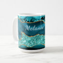 Search for blue glitter mugs Teal