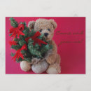 Search for teddy bear christmas invitations Red
