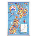 Search for vintage new zealand map posters Fun