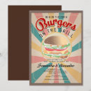 Search for bbq burger invitations Retro